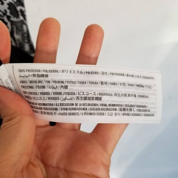 Hollister Sleeveless Coverup Pullover Cinch Geometric Print Dress Size XS - Picture 8 of 9